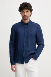 Michael Kors camasa de in culoarea albastru marin, cu guler button-down, slim PPYH-KDM0EE_59X (CS4400H4YT)