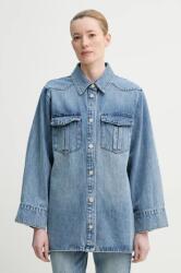 Gestuz camasa jeans femei, cu guler clasic, relaxed, 10909943 PPYA-KDD0AG_55X (10909943)
