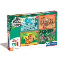 Clementoni Puzzle 4 az 1-ben 12+16+20+24 db - Jurassic World (21521)