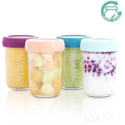 Babymoov Boluri din sticlă Babymoov cu capace 4x 240ml (A004313) Set pentru masa bebelusi