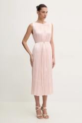 HUGO BOSS rochie culoarea roz, midi, dreaptă, 50537411 PPYA-SUD1EG_03X (50537411)