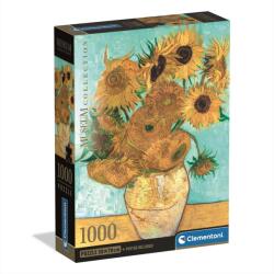Clementoni Puzzle 1000 db Museum High Quality Collection Compact - Van Gogh, Napraforgók (39966)
