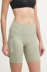 Columbia pantaloni scurti sport Move femei, culoarea gri, melanj, high waist, 2075971 PPYH-SZD0GO_97X (2075971)