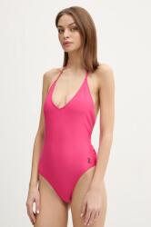 Juicy Couture costum de baie dintr-o bucată TAMAYO TRIANGLE culoarea roz, cupa moale, JCITS125201 PPYA-BID1EU_30X (JCITS125201)