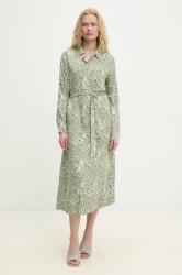 ANSWEAR rochie culoarea verde, midi, dreaptă BBYA-SUD07J_77X (J9008.hms)