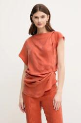 Hoss Intropia bluza femei, culoarea portocaliu, neted, 5879122 PPYA-BDD0LZ_22X (5879122)