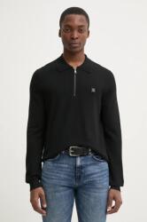 HUGO BOSS pulover din amestec de lână bărbați, culoarea negru, light, 50533346 PPYA-SWM019_99X (50533346)