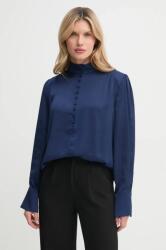 Bruuns Bazaar bluza femei, culoarea albastru marin, neted, BBW4239 PPYA-BDD00U_59X (BBW4239)