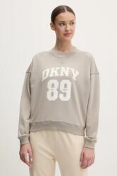 DKNY hanorac de bumbac femei, culoarea bej, cu imprimeu, DP5T1230 PPYA-POD01R_80X (DP5T1230)