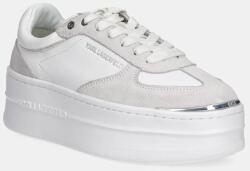 KARL LAGERFELD sneakers din piele KOBO III culoarea alb, KL65025 PPYA-OBD0EG_00X (KL65025.311)