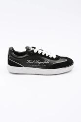 KARL LAGERFELD sneakers din piele ATLAS culoarea negru, KL63822 PPYA-OBD0FZ_99X (KL63822.300)