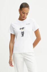 Karl Lagerfeld tricou din bumbac IKON AQUARELLE 99KK-TSD11N_00X (A1W17130)