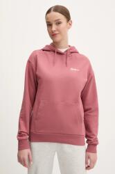 Jack Wolfskin hanorac de bumbac Essential femei, culoarea portocaliu, cu glugă, neted, A63848 PPYA-BLD0LT_32X (A63848)