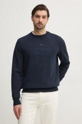 Tommy Hilfiger hanorac de bumbac barbati, culoarea albastru marin, cu imprimeu, MW0MW38670 PPYA-BLM0Y1_59X (MW0MW38670)
