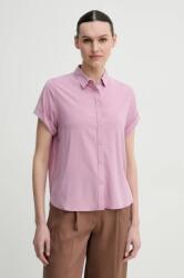 Samsøe Samsøe camasa MAJAN femei, culoarea violet, cu guler clasic, regular, F19123672 PPYX-KDD0JC_40X (F19123672)