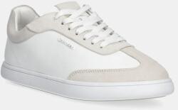 Calvin Klein sneakers din piele CUPSOLE LACE UP - LTH SUE MIX PPYA-OBD0R6_00X (HW0HW02435)