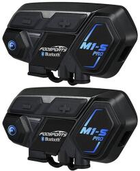 Fodsports M1-S Pro motorkerékpár intercom két darabos csomag fekete (M1-S Pro 2 pack) - dellaprint