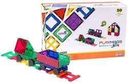 Playmags Mágneslapok 3D Train Playmags 153 - 50 db készlet
