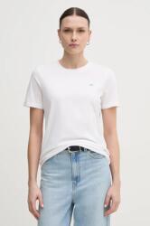Tommy Hilfiger tricou din bumbac femei, culoarea alb, WW0WW45522 PPYA-TSD1GF_00X (WW0WW45522)