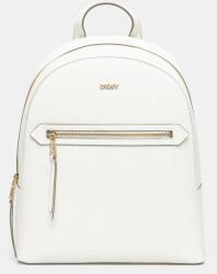 DKNY ghiozdan de piele femei, culoarea alb, mic, neted, R51K3J33 PPYA-PKD03W_00X (R51K3J33)