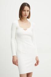 GUESS rochie ANGI culoarea bej, mini, mulată, 5RGK84 5681Z PPYA-SUD0T5_01X (5RGK84.5681Z)