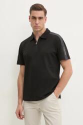 Calvin Klein Jeans polo de bumbac culoarea negru, uni, J30J327240 PPYA-POM08P_99X (J30J327240)