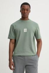 HUGO tricou bărbați, culoarea verde, cu imprimeu, 50530434 PPYA-TSM034_97X (50530434)