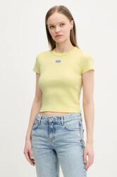 HUGO Blue tricou pentru femei din bumbac cu elastan Baby Tee_B PPYH-TSD0OM_10X (50510749)
