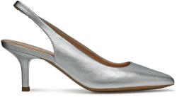 Geox stilettos de piele D KLEOPY culoarea argintiu, D55YBB 000Y2 C1007 PPYA-OBD419_SLV (D55YBB.000Y2.C1007)