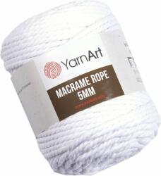 Yarn Art Macrame Rope 5 mm 85 m 751 White Șnur (<![CDATA[Macrame Rope 5 mm 751]]>)