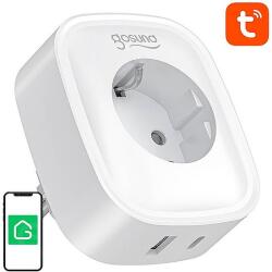 Gosund SP6 WiFi/Bluetooth okos konnektor, 16A, USB-C, 20W, Tuya