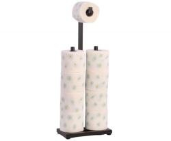 Erga Pap2, WC papír adagoló álló helyzethez 60cm (8 tekercs), fekete matt, ERG-YKA-P. PAP2-BLK (ERG-YKA-P.PAP2-BLK)