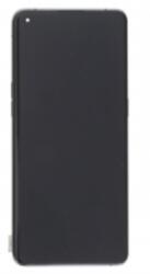 Oppo Find X3 Pro CPH2173 előlap keret, lcd kijelző és érintőpanel, fekete, Sams Size OLED