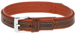 Kerbl Vegas HQ bőr nyakörv, barna, 32-38cm, 20mm