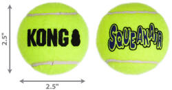 KONG SqueakAir Balls Teniszladba Kutyajáték 3 db M - webshop