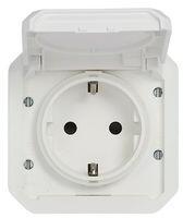 Legrand Plexo55 162 dugalj földelt csapófedéllel fehér IP55 süllyesztett csavaros LEGRAND - 069639L (069639L)