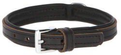 Kerbl Vegas HQ bőr nyakörv, fekete, 41-47cm, 30mm