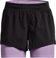 Under Armour Pantali scurți pentru femei Iso-Chill Run 2N1 Short-GRY XS