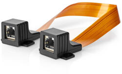 Nedis Ablak Átvezető Kábel - UTP - RJ45 8P8C 0, 3 m (CCGB85901BK03)