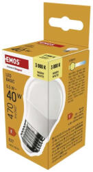 EMOS Basic 5, 5W (40W) E27 470lm 2700K ZL6F22 G45/P45 LED kisgömb izzó (EMOS-ZL6F22)