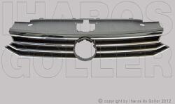 VW Passat 2014-2018 - Hűtődíszrács fekete, króm díszléccel