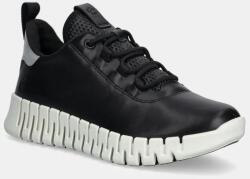 ECCO bőr sportcipő Gruuv Sneaker Lea fekete, női, 218203-60719 - fekete Női 39