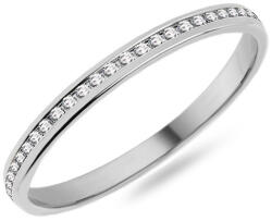  Női karikagyűrű cirkóniákkal 1, 8 mm, fehérarany IZKR008A-F-CZ