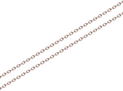 Tömör Rolo lánc rosé és fehérarany kombinációban 1 mm, 9K IZ12810RHR