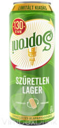 Soproni Szűretlen Lager 5% 0, 5l DOB-DRS - delfinbuvar