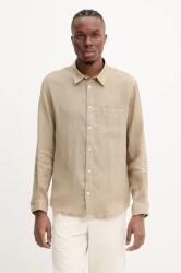 APC A. P. C. ing A. P. C. Chemise Cassel LIAEK-H12545 BLACK férfi, galléros, fekete, regular - zöld XL