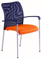 Office Pro Scaun de conferinta ergonomic OfficePro Triton Net Culoare: portocaliu