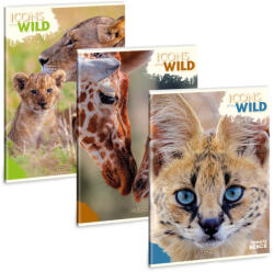 Ars Una A4 extra kapcsos füzet, vonalas Icons of the Wild (5492) 25 (53114921)