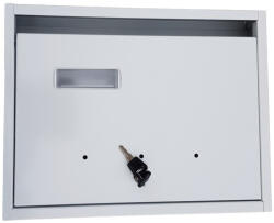 Gomboss/Perfekto Lépcsőházi. GABI szürkés fehér 350mm x 270mm x 60mm FELFELE NYÍLÓ névjegy ERŐSÍTETT (65-F00241-65-CS)