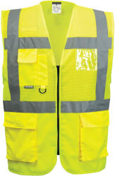 Portwest Madrid hálós vezetői mellény - Sárga - 3XL (C496YERXXXL)